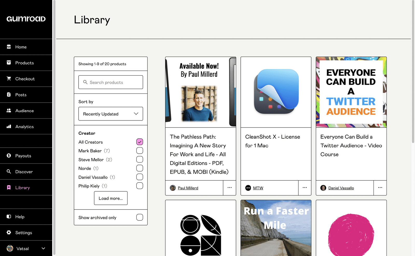 Gumroad, digital selling